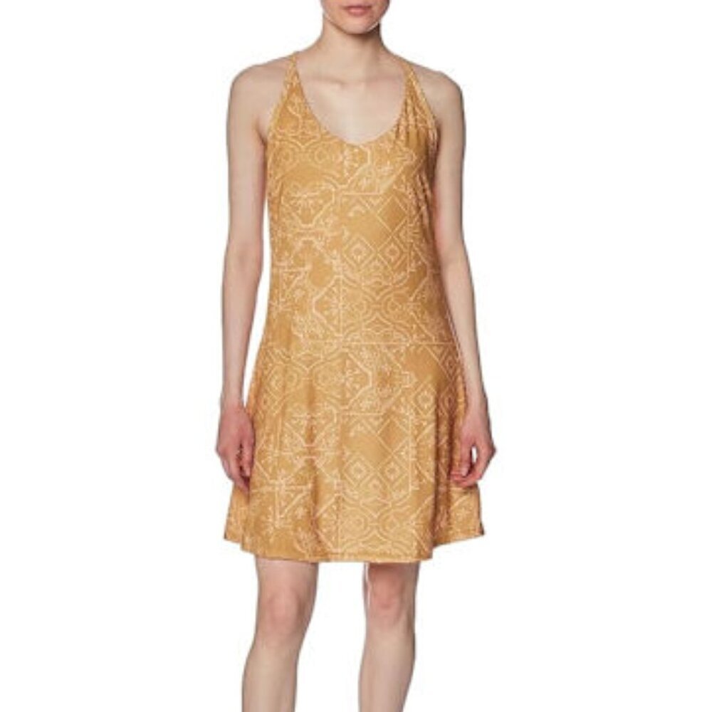 prAna Women's Opal Dress, Toffee Tiles, X-Small NWT